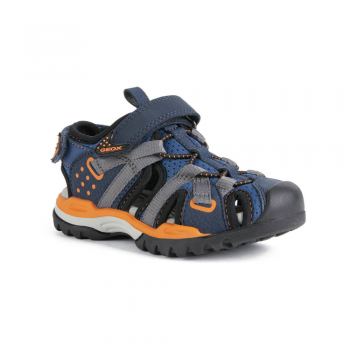 Παιδικό παπουτσοπέδιλο Geox J920RB 0CE14 C4K2T μπλε-πορτοκαλί